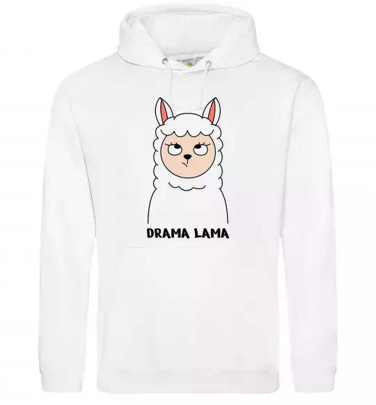 Жіноча толстовка (худі) Drama lama Білий фото