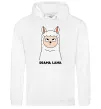 Жіноча толстовка (худі) Drama lama Білий Жіноча толстовка (худі) Drama lama Білий фото