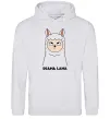 Жіноча толстовка (худі) Drama lama Сірий меланж Жіноча толстовка (худі) Drama lama Сірий меланж фото