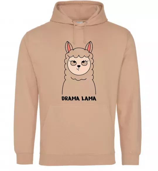 Жіноча толстовка (худі) Drama lama Пісочний фото