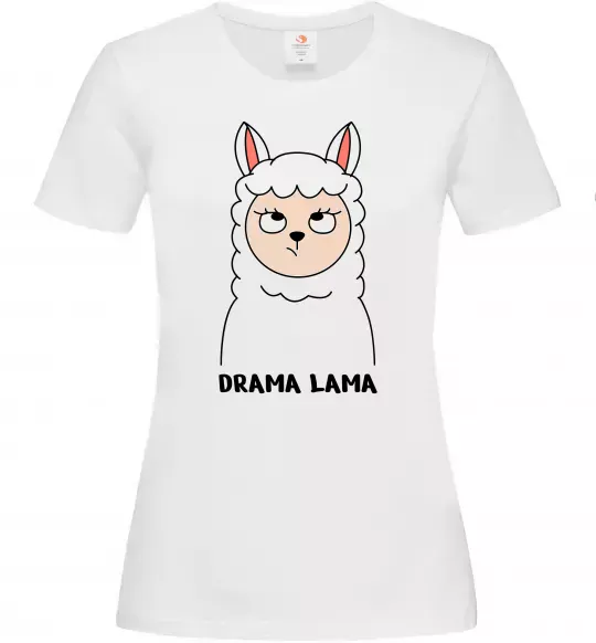 Женская футболка Drama lama Белый фото