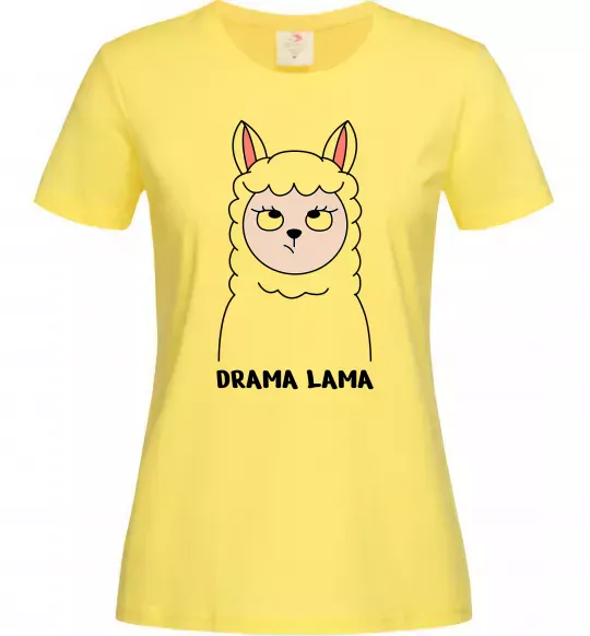 Женская футболка Drama lama Лимонный фото