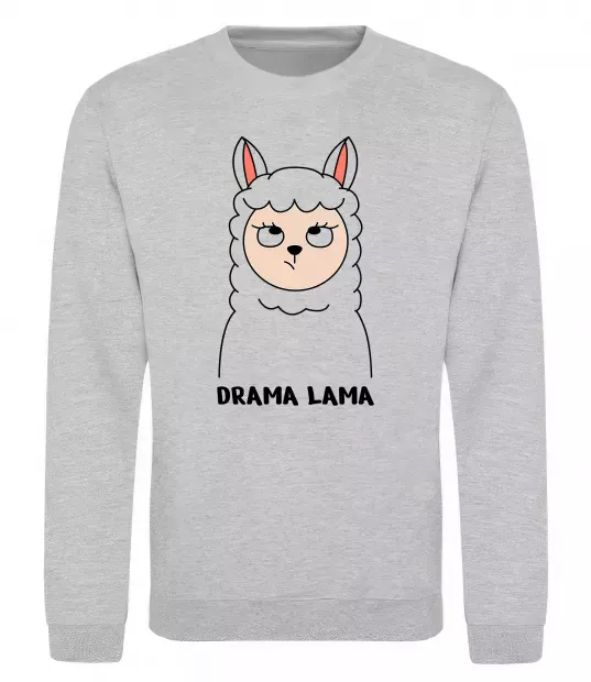 Свитшот Drama lama Серый меланж фото