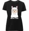 Жіноча преміум футболка Drama lama Чорний фото