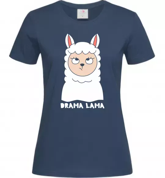 Женская футболка Drama lama Темно-синий фото
