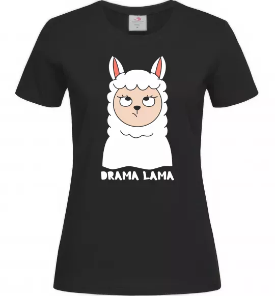 Женская футболка Drama lama Черный фото