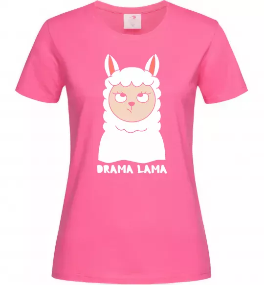 Женская футболка Drama lama Ярко-розовый фото