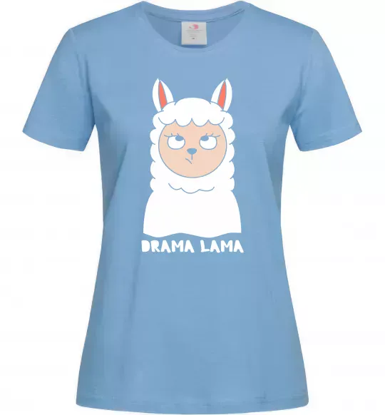 Женская футболка Drama lama Голубой фото