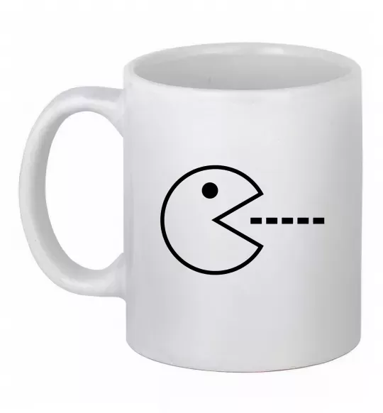 Чашка керамическая Pacman Белый фото