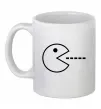 Чашка керамическая Pacman Белый фото