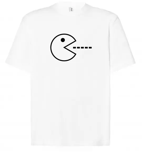 Футболка Оверсайз Pacman Белый фото