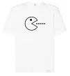 Футболка Оверсайз Pacman Белый фото