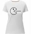 Женская премиум футболка Pacman Белый фото