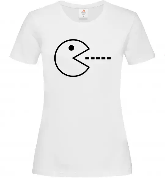 Женская футболка Pacman Белый фото