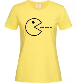 Женская футболка Pacman Лимонный фото