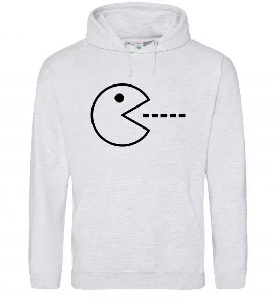 Жіноча толстовка (худі) Pacman Сірий меланж фото