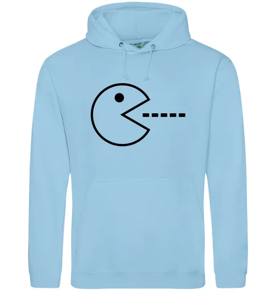 Жіноча толстовка (худі) Pacman Блакитний фото