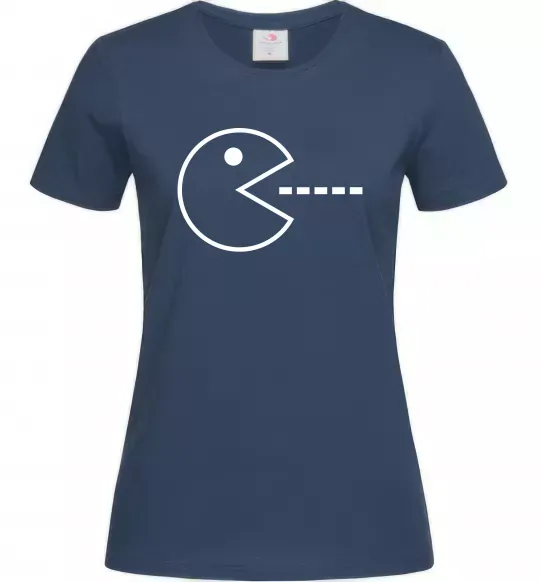 Женская футболка Pacman Темно-синий фото