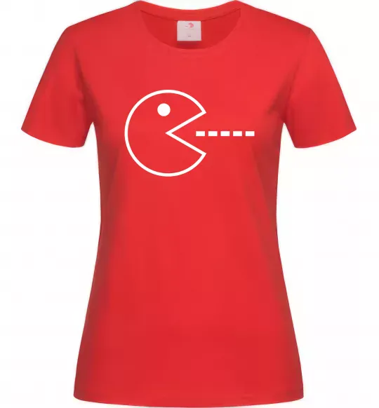 Женская футболка Pacman Красный фото