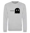 Свитшот Pacman привид Серый меланж фото