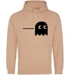 Мужская толстовка (худи) Pacman привид Песочный фото