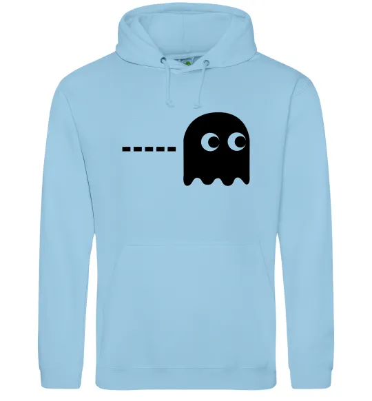 Мужская толстовка (худи) Pacman привид Голубой фото