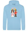 Мужская толстовка (худи) King and Queen Голубой фото