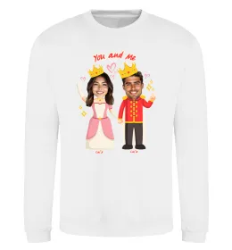 Свитшот King and Queen Белый фото