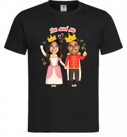 Мужская футболка King and Queen Черный фото