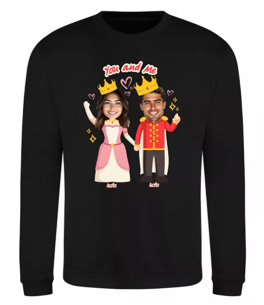 Свитшот King and Queen Черный фото