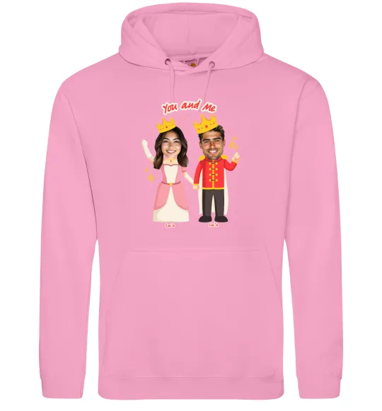 Женская толстовка (худи) Queen and King Розовый фото