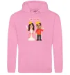 Женская толстовка (худи) Queen and King Розовый фото