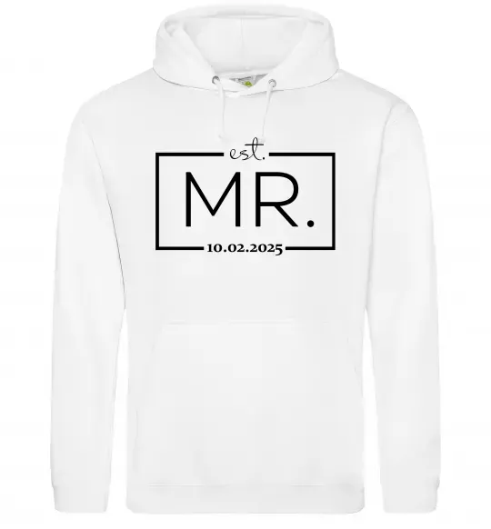 Чоловіча толстовка (худі) До річниці весілля Mr. Білий фото