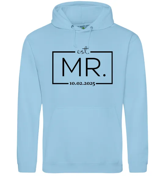 Чоловіча толстовка (худі) До річниці весілля Mr. Блакитний фото