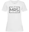 Женская футболка До річниці весілля Mrs. Белый фото