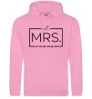 Жіноча толстовка (худі) До річниці весілля Mrs. Рожевий фото