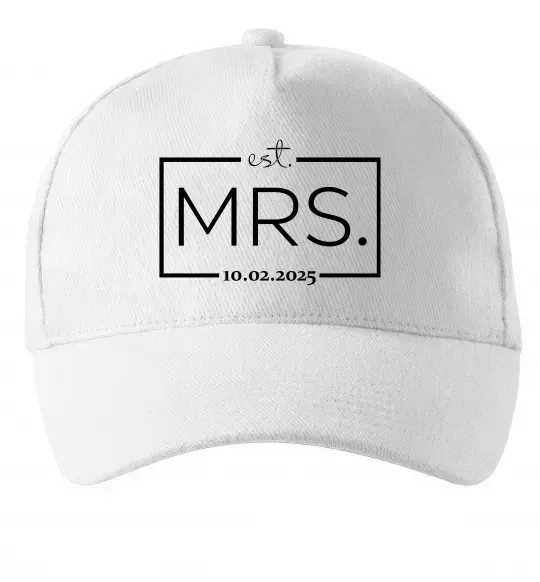 Кепка До річниці весілля Mrs. Білий фото
