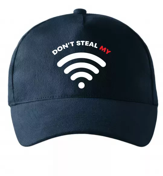 Кепка Don`t steal my WIFI Темно-синій фото