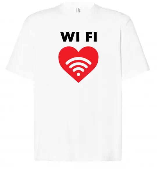 Футболка Оверсайз WIFI pair Білий фото