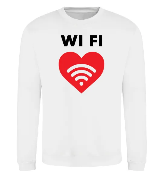 Свитшот WIFI pair Белый фото