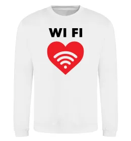 Свитшот WIFI pair Белый фото