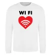 Свитшот WIFI pair Белый фото