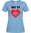 Женская футболка WIFI pair Голубой фото