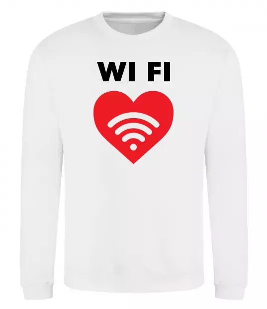 Свитшот WIFI pair Белый фото