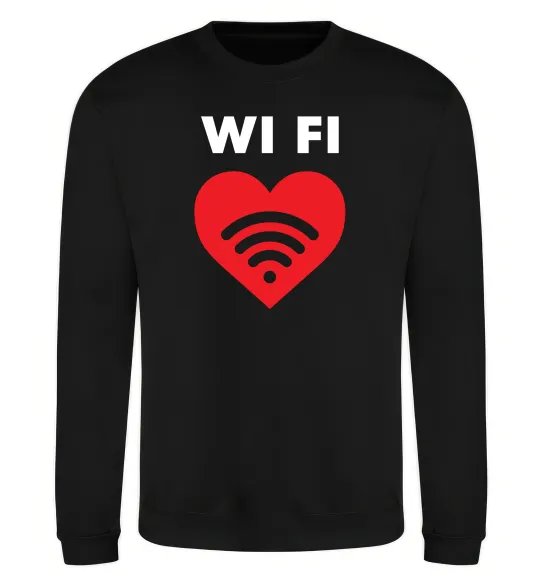 Свитшот WIFI pair Черный фото