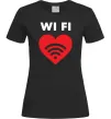 Женская футболка WIFI pair Черный фото