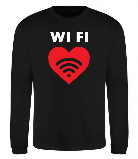 Свитшот WIFI pair Черный фото