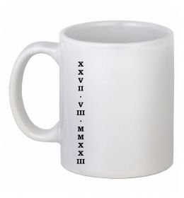 Чашка керамическая Річниця дата ВИШИВКА