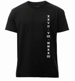 Чоловіча преміум футболка Річниця дата ВИШИВКА