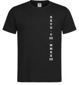 Мужская футболка Річниця дата ВИШИВКА